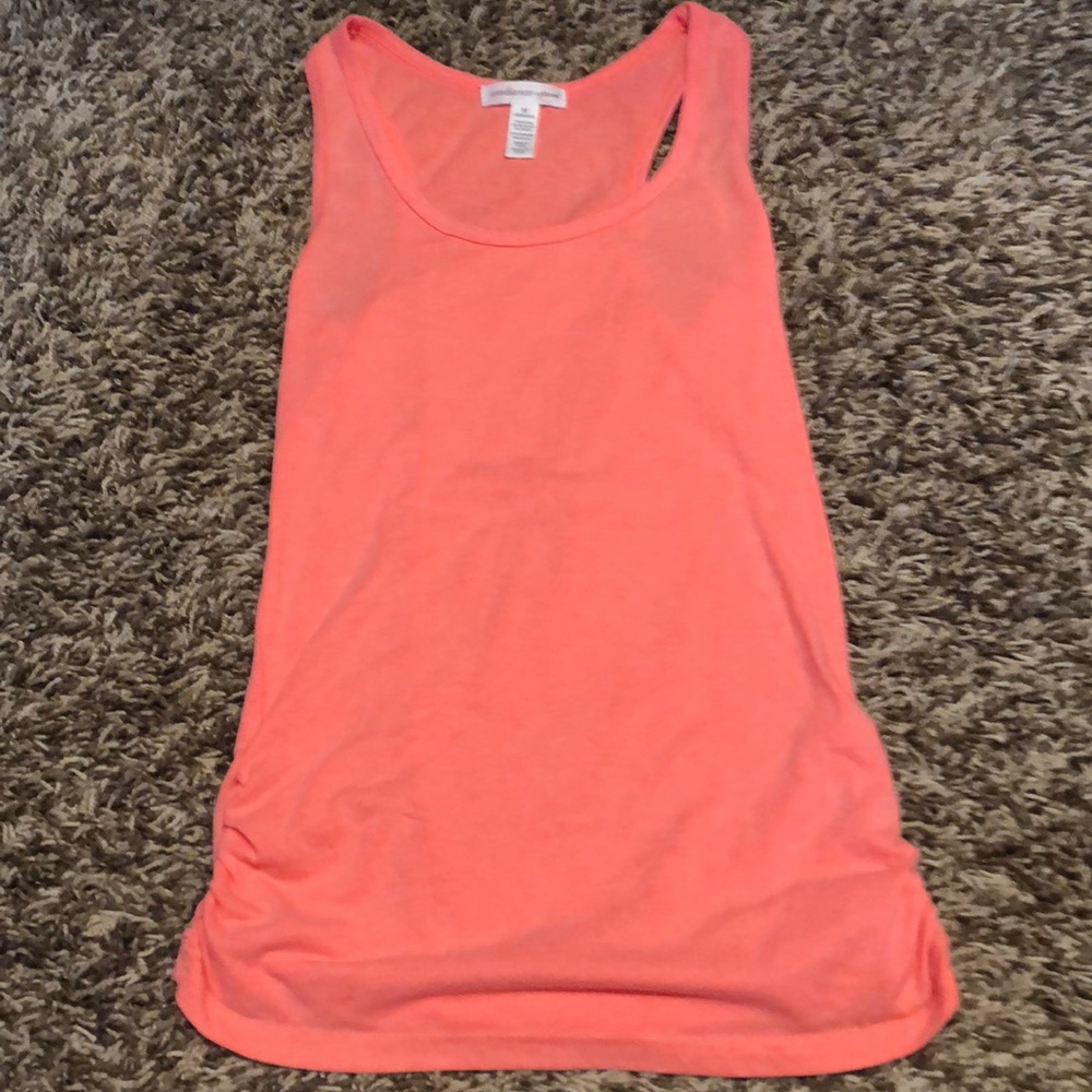 Bright orange tank top